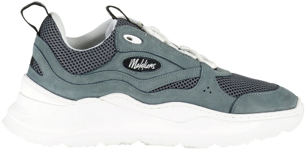 Malelions Men Mesh Runner - Stone Blue/White Blauw