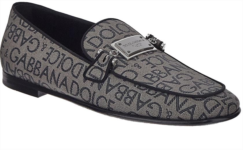 Dolce & Gabbana Logo Slippers Bruin