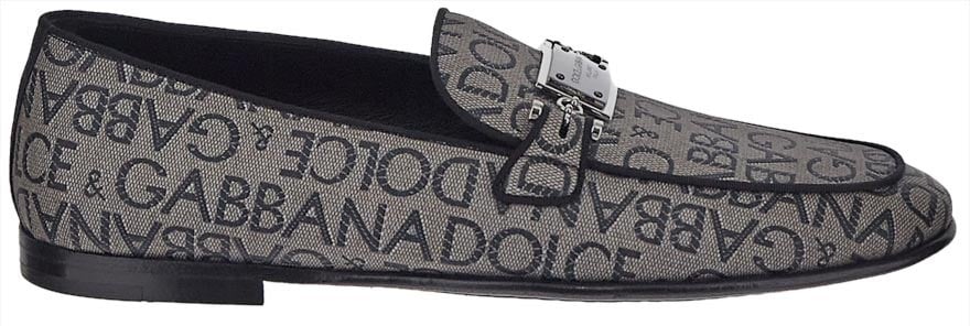 Dolce & Gabbana Logo Slippers Bruin