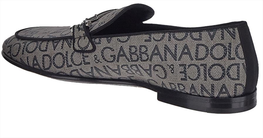 Dolce & Gabbana Logo Slippers Bruin