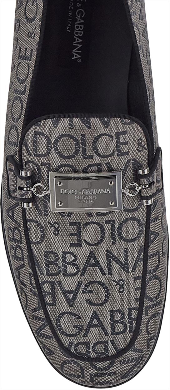 Dolce & Gabbana Logo Slippers Bruin