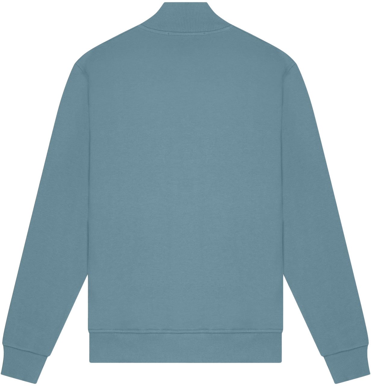 Malelions Men Turtle Half Zip - Smoke Blue Blauw