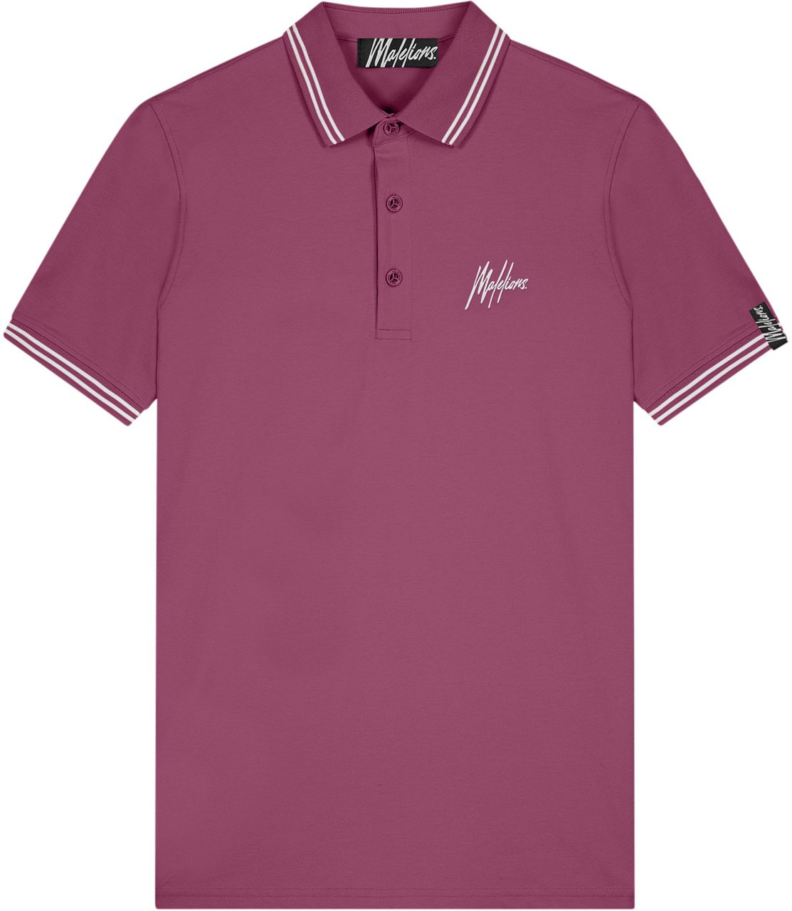 Malelions Men Signature Polo - Cherry Rood