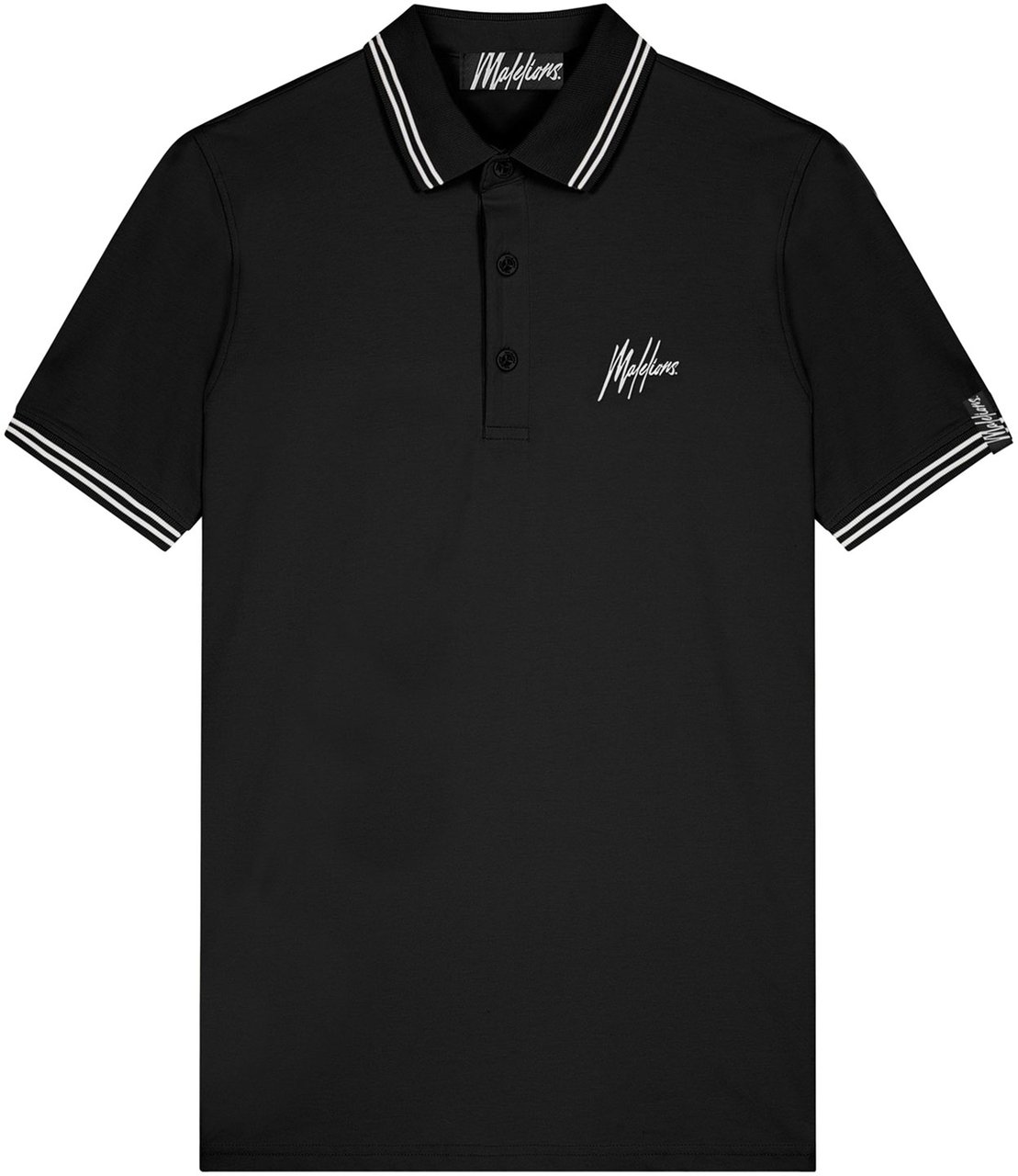 Malelions Men Signature Polo - Black Zwart