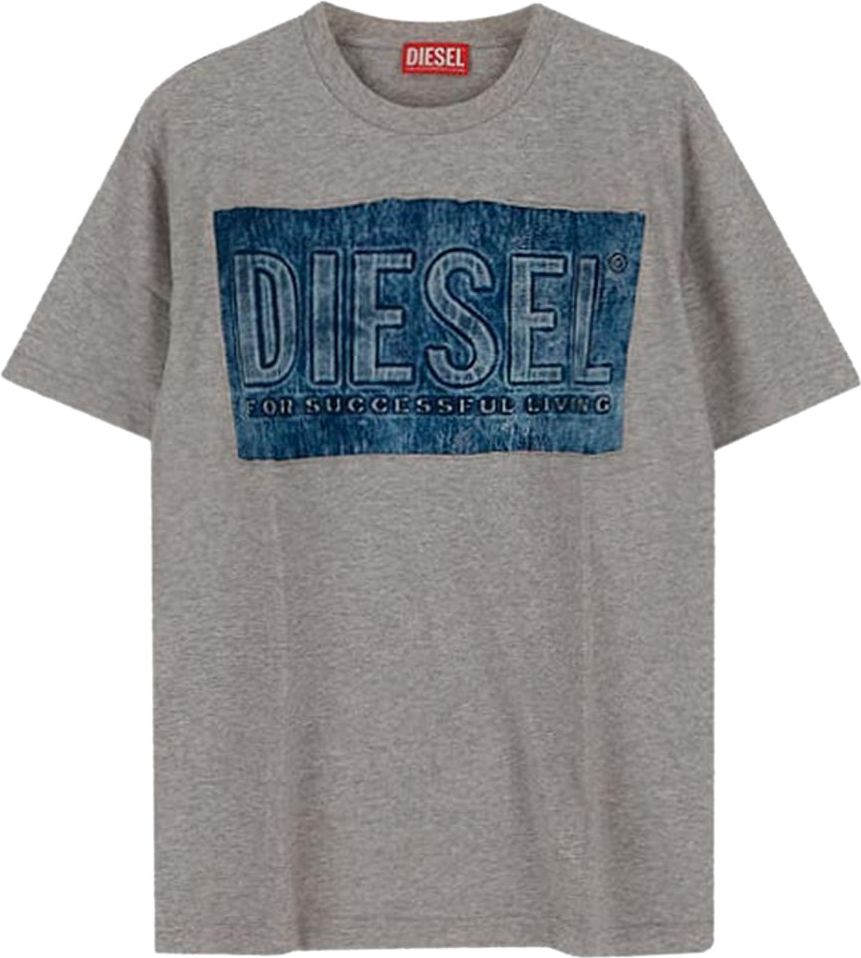 Diesel Blue Denim Shorts With Used Effect Blauw