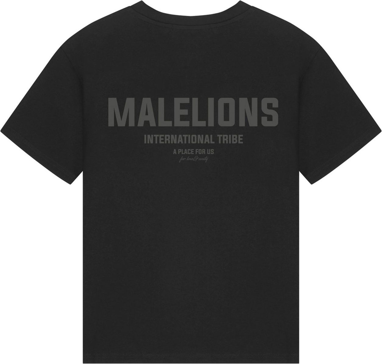 Malelions Tribe T-Shirt -Black/Reflective Zwart