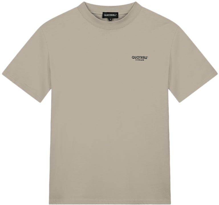 Quotrell L'atelier T-shirt | Taupe/black Beige