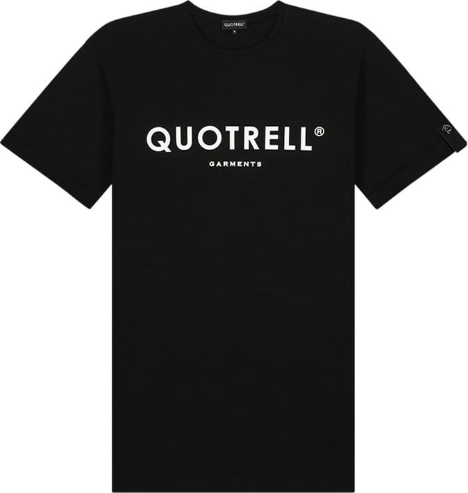 Quotrell Basic Garments T-shirt | Black/white Zwart