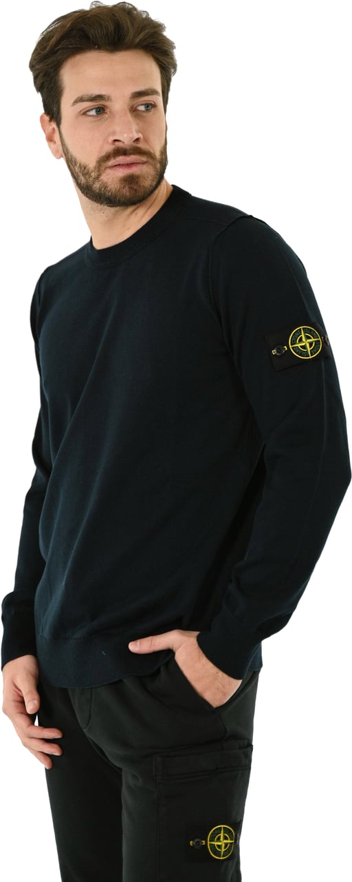 Stone Island Sweaters Blue Blauw