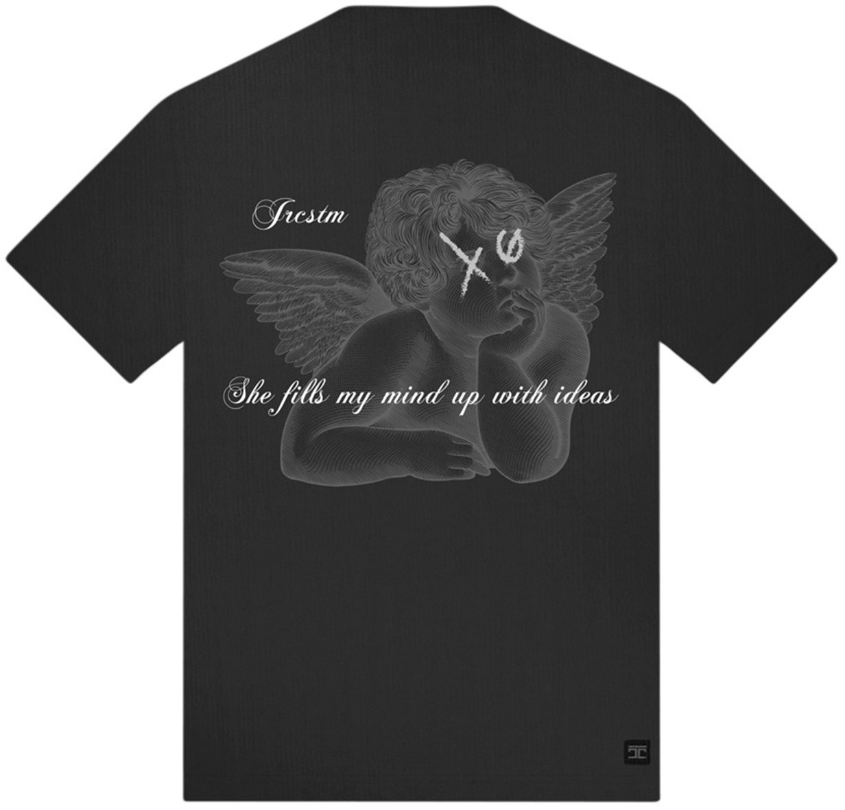 JORCUSTOM Angel Loose Fit Tee StoneGrey Grijs