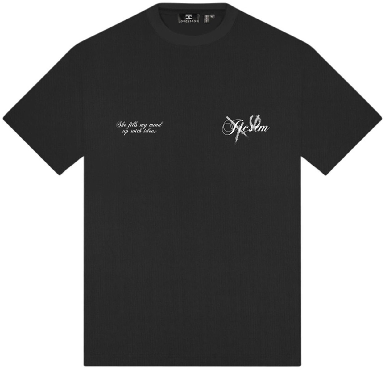 JORCUSTOM Angel Loose Fit Tee StoneGrey Grijs