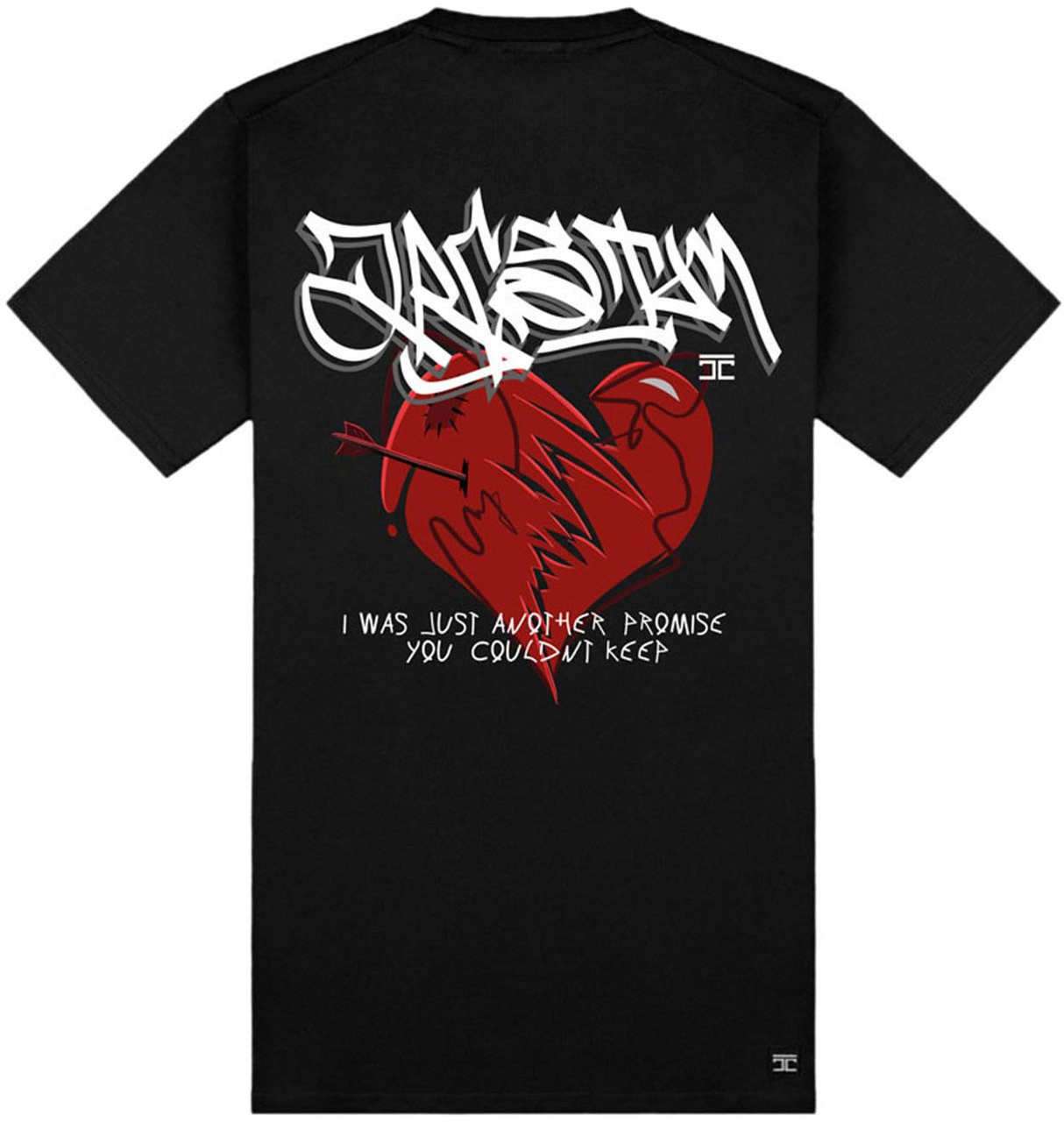 JORCUSTOM Promise Slim Fit T-Shirt Black Zwart