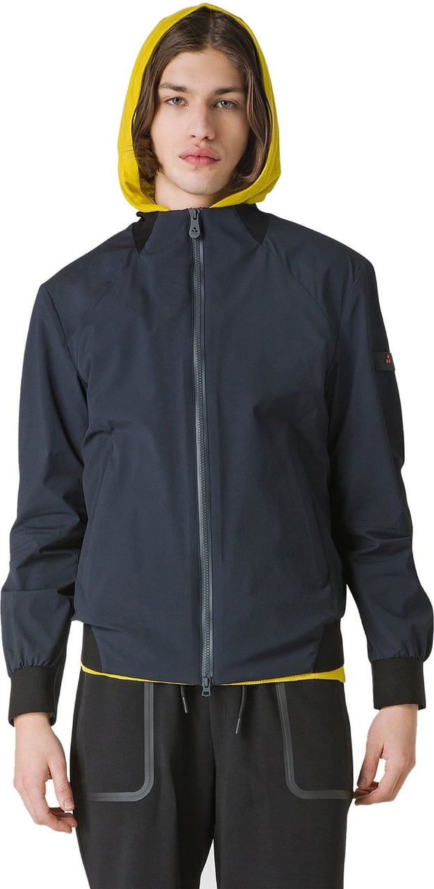 Peuterey Wrinkled-effect bomber jacket Blauw