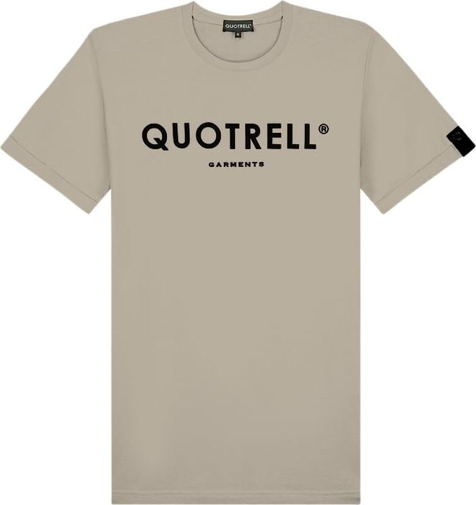 Quotrell Basic Garments T-shirt | Taupe/black Beige