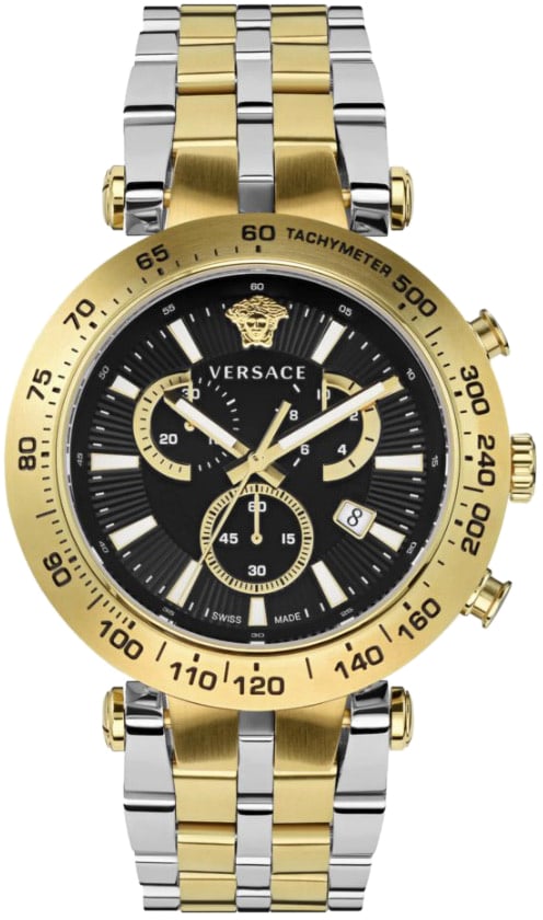 Versace VEJB00622 Bold Chrono heren horloge 46 mm Zwart