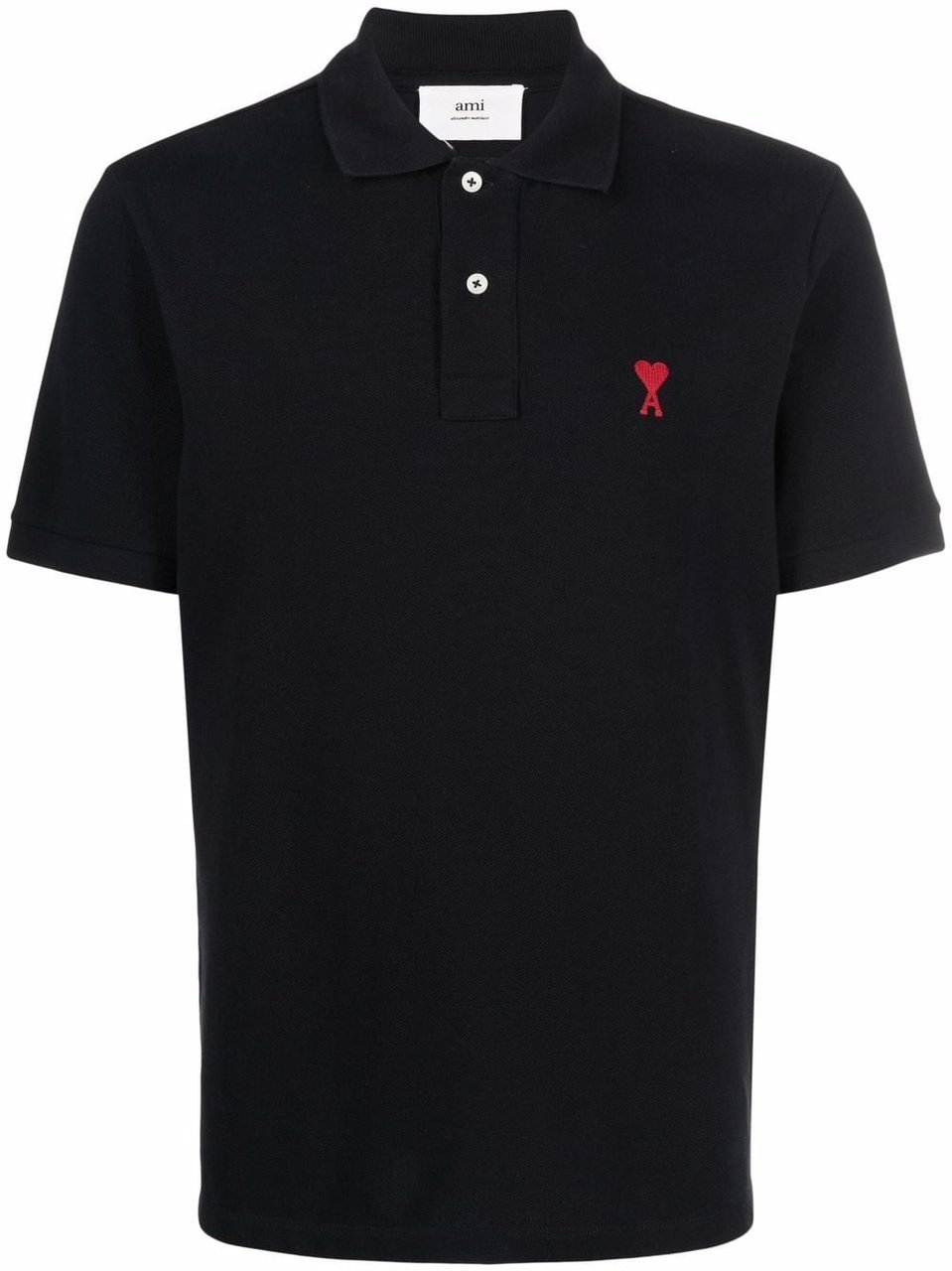 AMI Paris polo ami de coeur 2 Zwart
