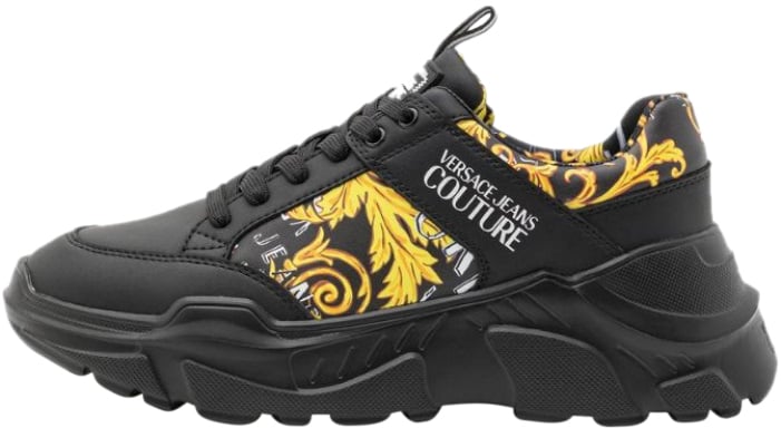 Versace Jeans Couture Versace Jeans Couture Fondo Speedtrack Sneaker Heren Zwart/Goud Zwart
