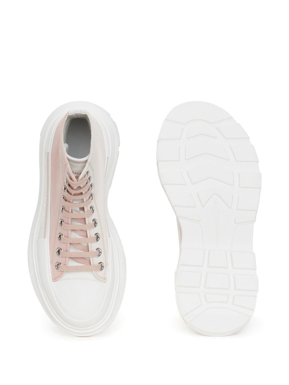 Alexander McQueen Tread Slick high-top sneakers Roze