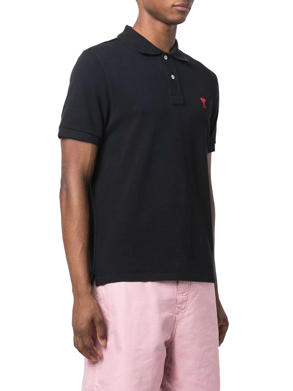 AMI Paris polo ami de coeur 2 Zwart