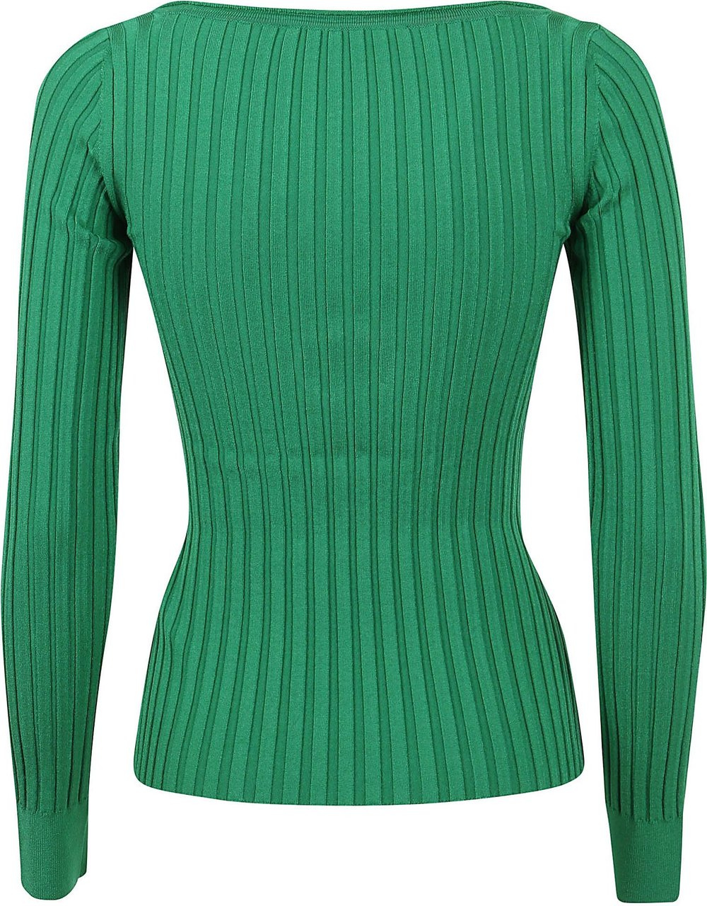 Stella McCartney technical knit tight ribs jumper Groen
