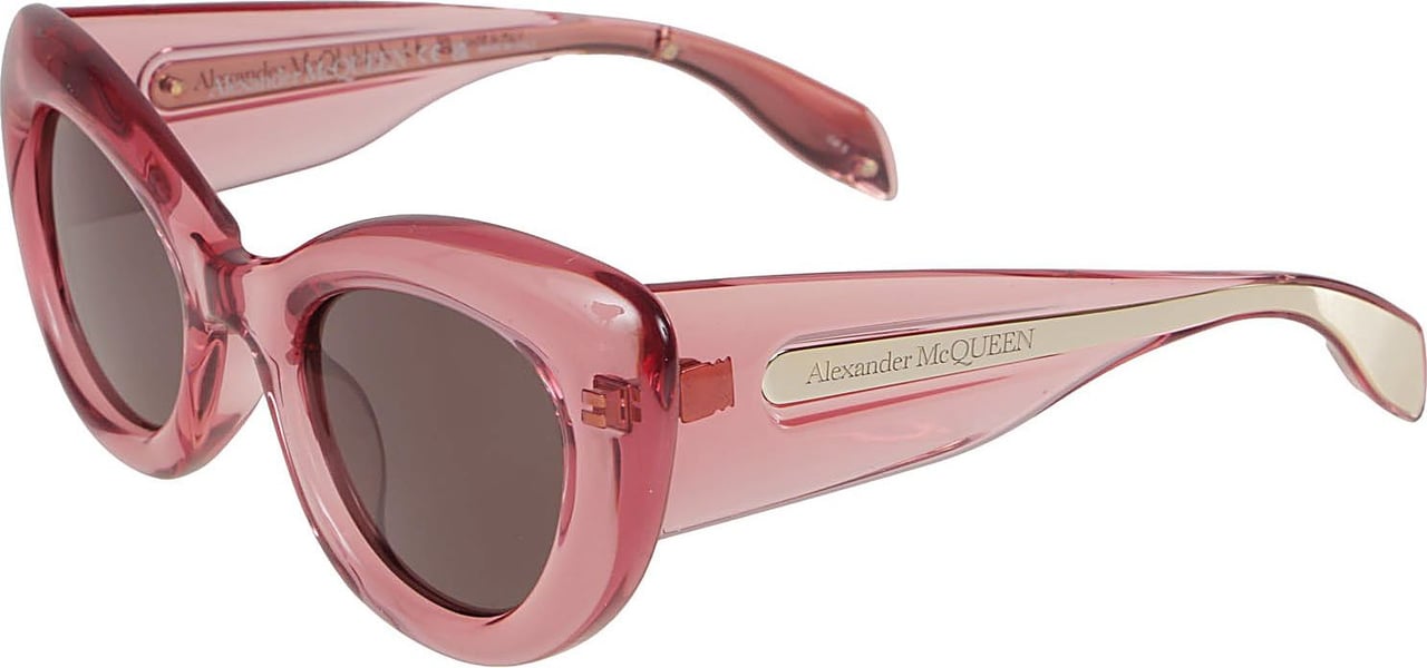 Alexander McQueen ams glasses Roze