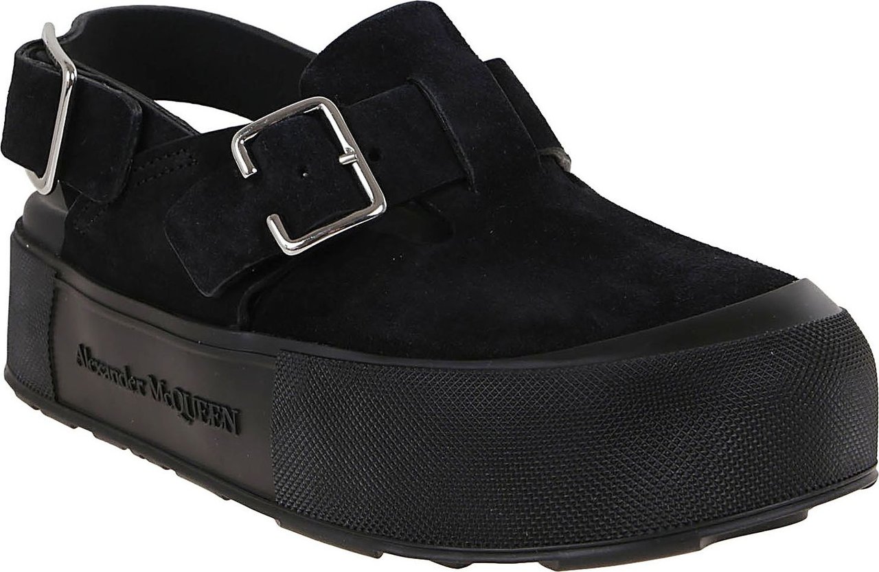 Alexander McQueen sandal mount silck Zwart