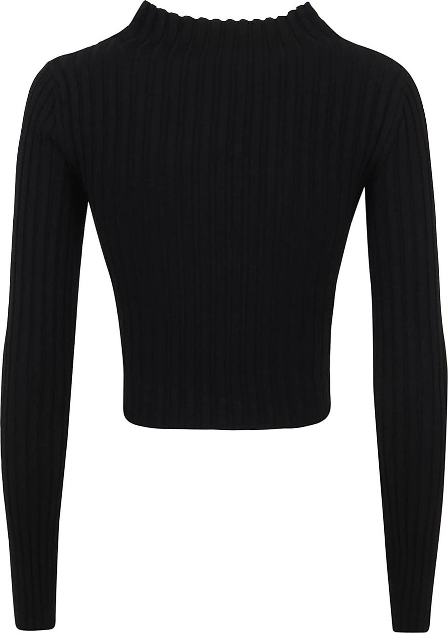Stella McCartney technical knit minimal stripes Zwart
