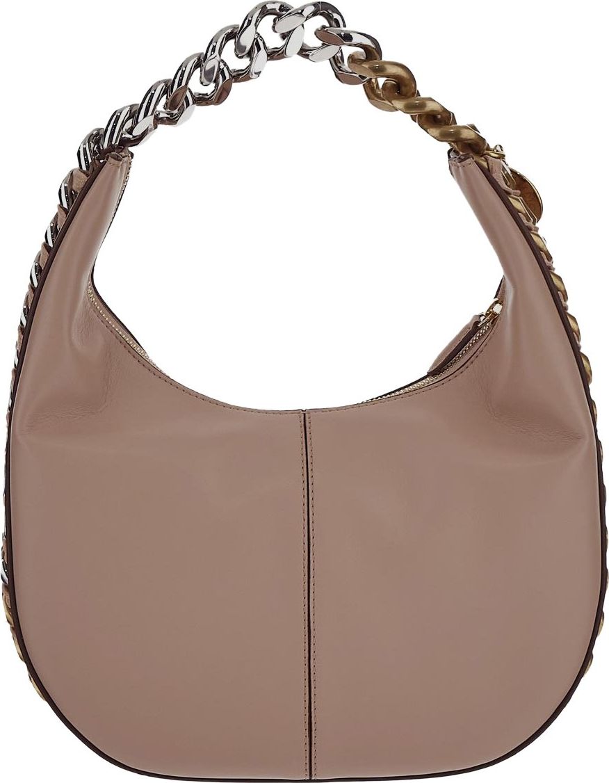 Stella McCartney Frayme Small Zipped Shoulder Bag Roze