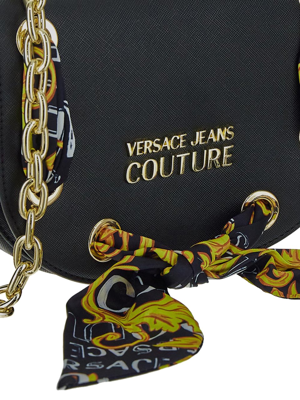 Versace Jeans Couture Couture Logo Scarf Shoulder Bag Zwart