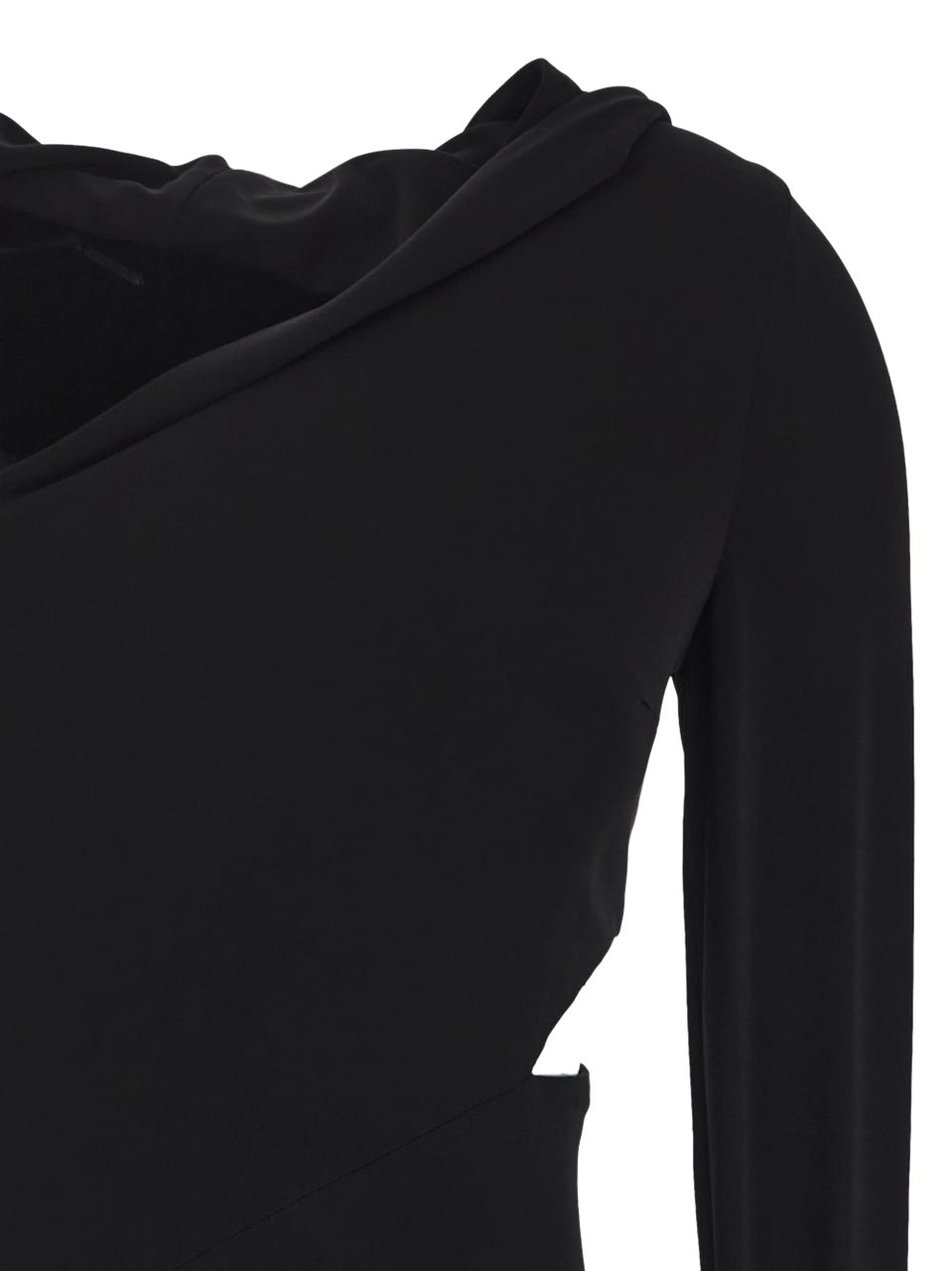 Versace Versace Black stretch viscose dress Zwart