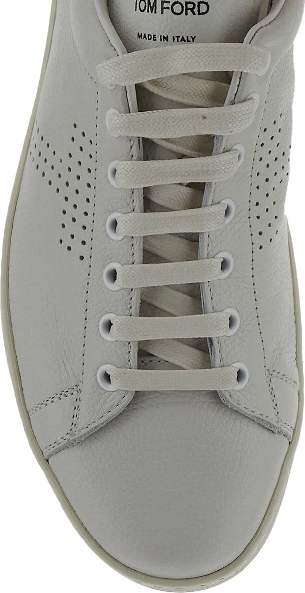 Tom Ford Leather Sneakers Wit