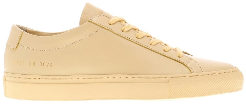 Common Projects Original Achilles Low Yellow Sneakers Geel