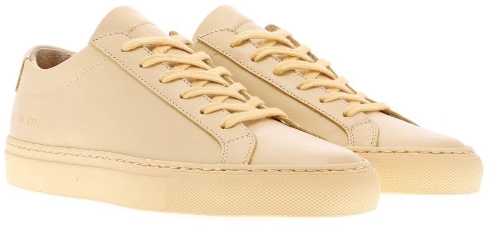 Common Projects Original Achilles Low Yellow Sneakers Geel