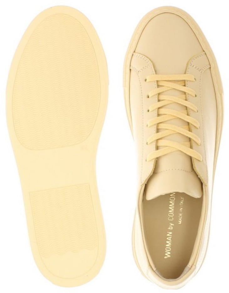 Common Projects Original Achilles Low Yellow Sneakers Geel