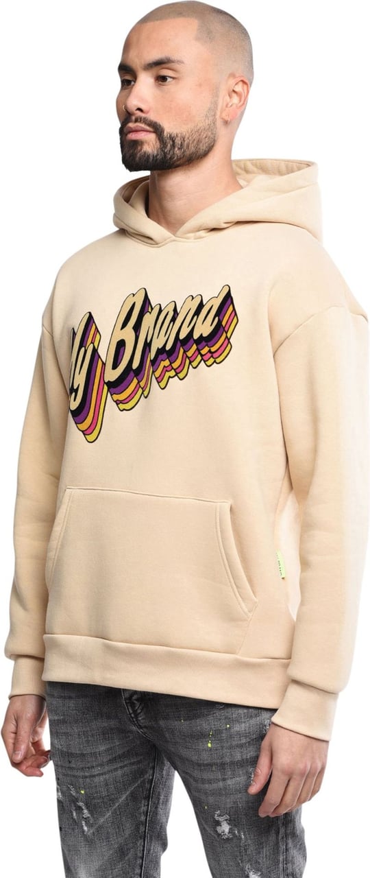 My Brand Rainbow branding hoodie Beige
