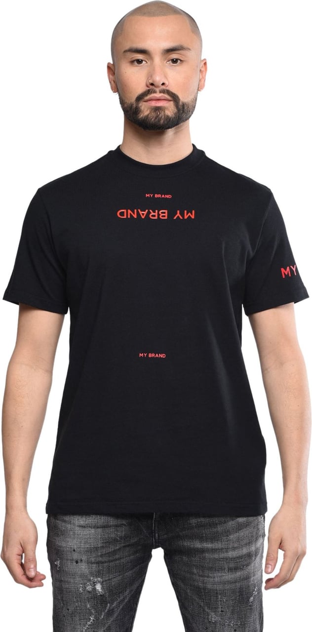 My Brand Multibranding t-shirt Zwart
