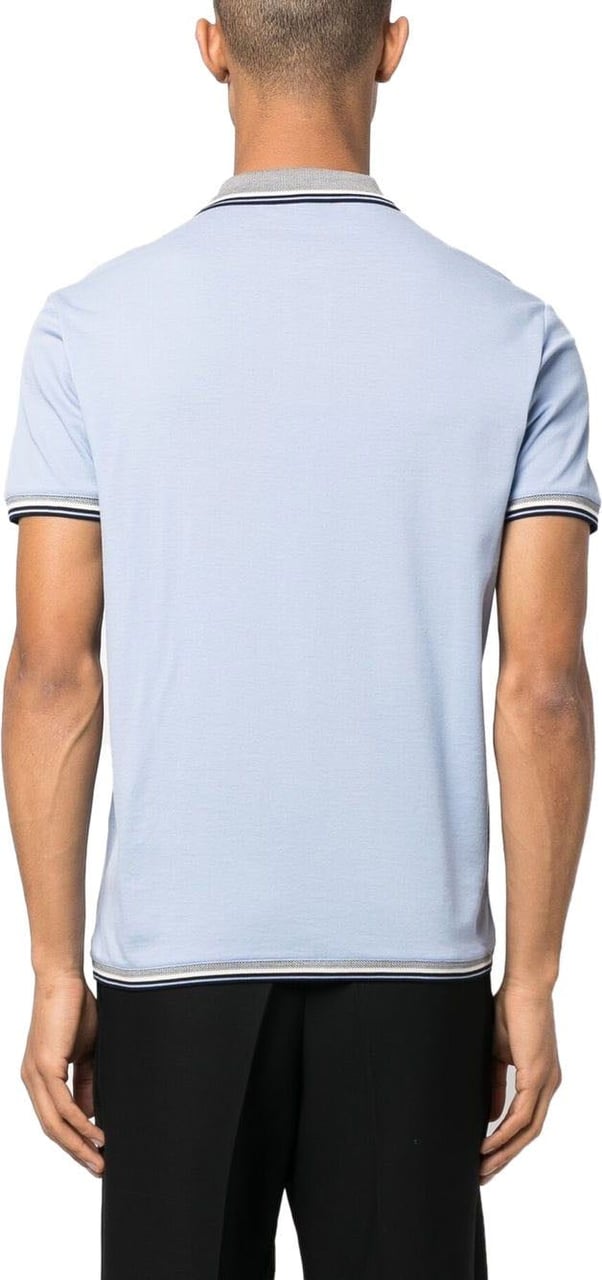 Emporio Armani T-shirts And Polos Clear Blue Blauw