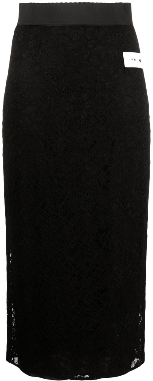 Dolce & Gabbana Lace Pencil Skirt Zwart