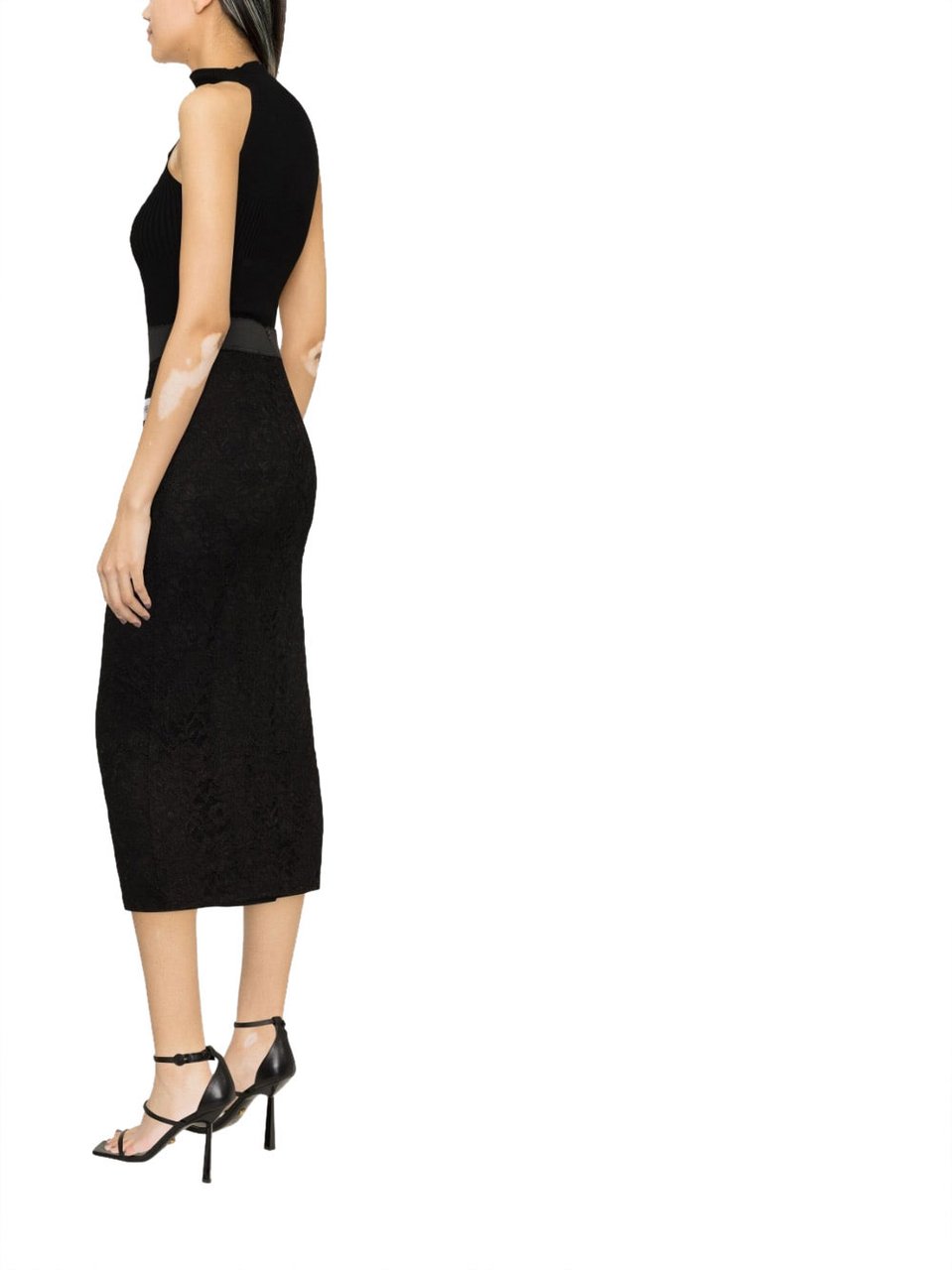 Dolce & Gabbana Lace Pencil Skirt Zwart