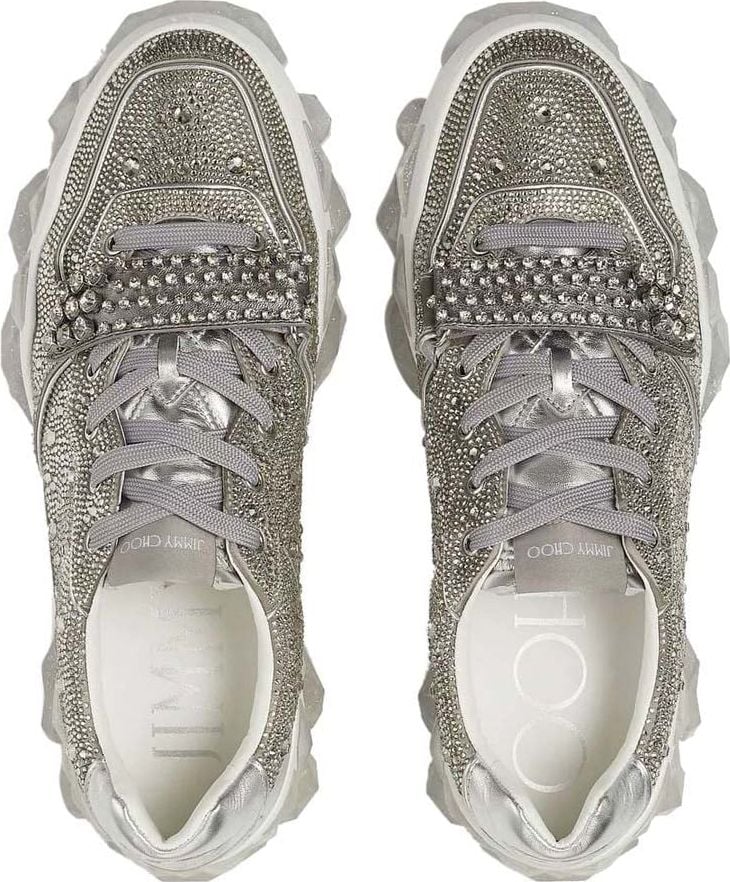 Jimmy Choo Sneaker Silver Zilver