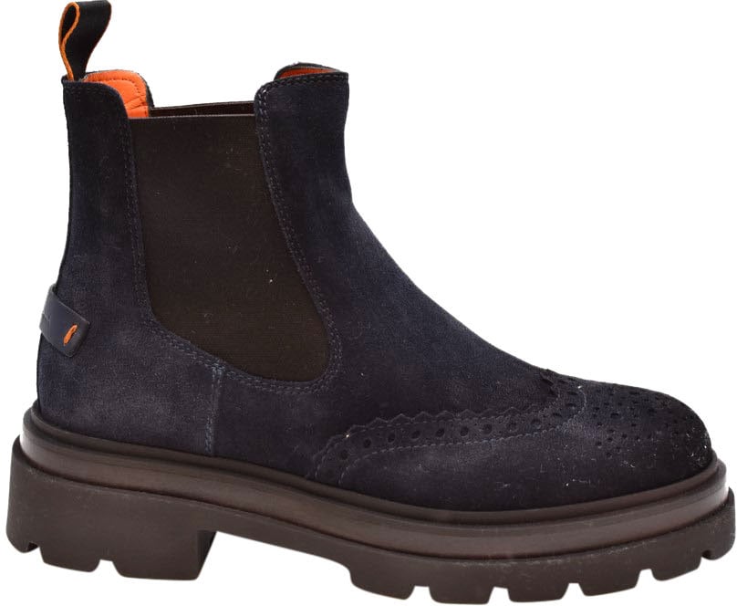 Santoni Boot Darkblue (navy) Blauw