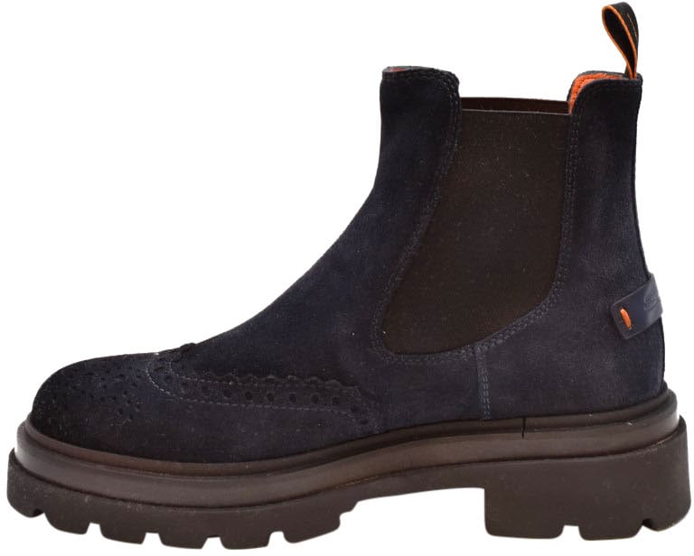 Santoni Boot Darkblue (navy) Blauw