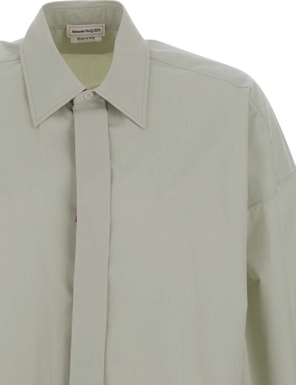 Alexander McQueen Concealed Placket Shirt Groen