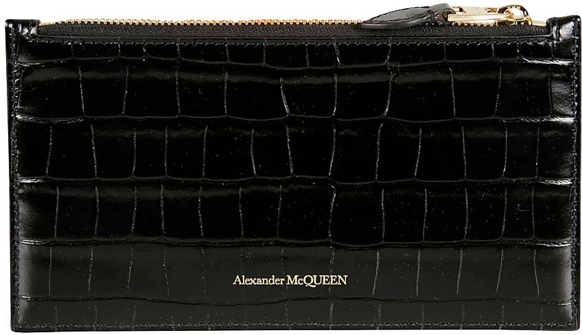 Alexander McQueen Wallet Black Zwart