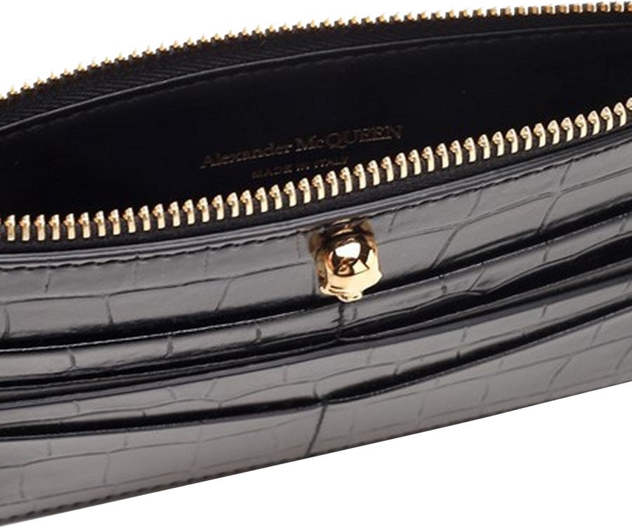 Alexander McQueen Wallet Black Zwart