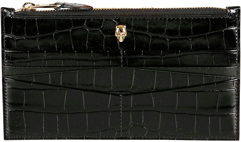 Alexander McQueen Wallet Black Zwart