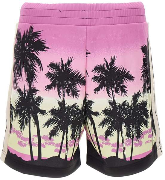Palm Angels Shorts Purple Paars