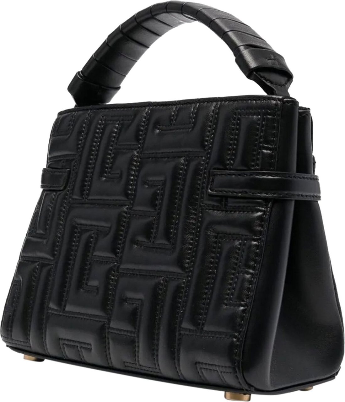Balmain B-Buzz 22 quilted leather tote bag Zwart