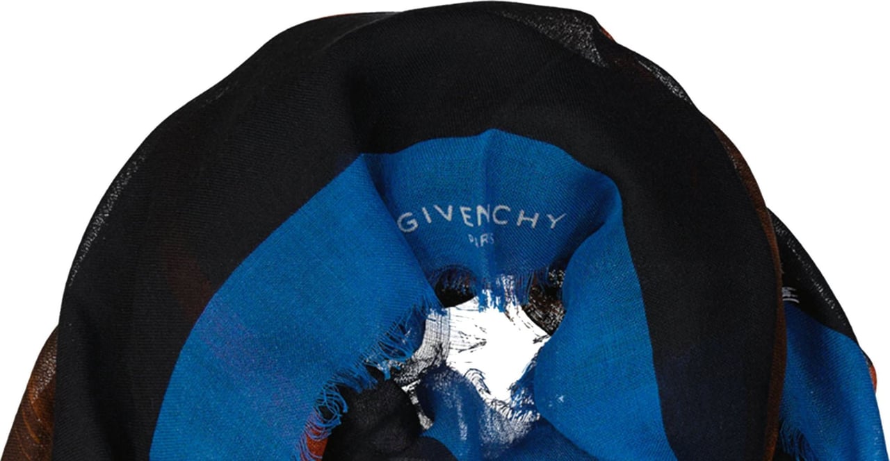 Givenchy Givenchy Wool And Silk Scarf Zwart