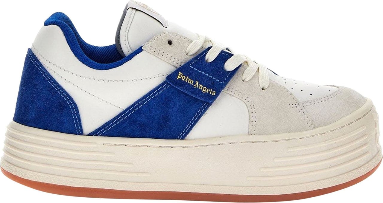 Palm Angels Palm Angels Leather Logo Sneakers Blauw
